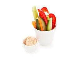 Vegie sticks and hummus