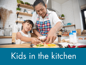 Check out our top tips for cooking with kids