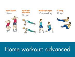 Click here to download our advanced home workout program