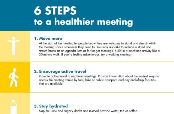 6 steps to a healthier meeting