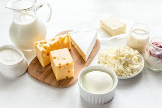 Assortment of dairy