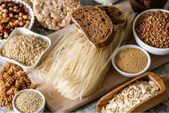 Assortment of grains and cereals