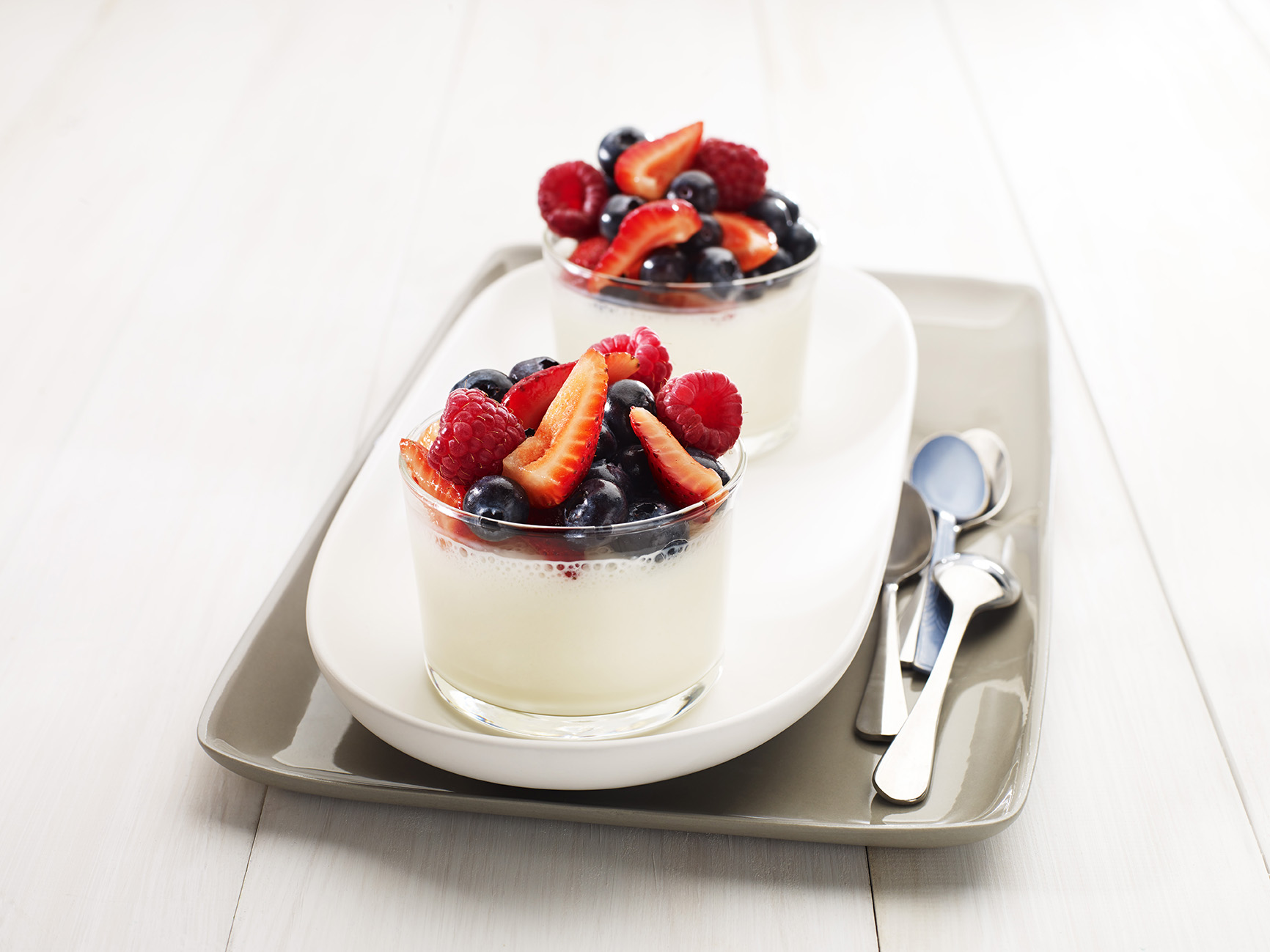 rosewater berry mousse