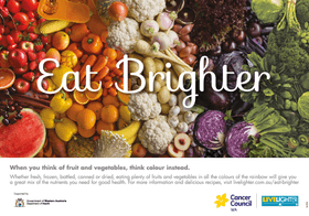 Eat a rainbow poster
