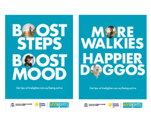 Posters promoting physical activity