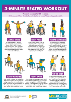 3 minute seated workout