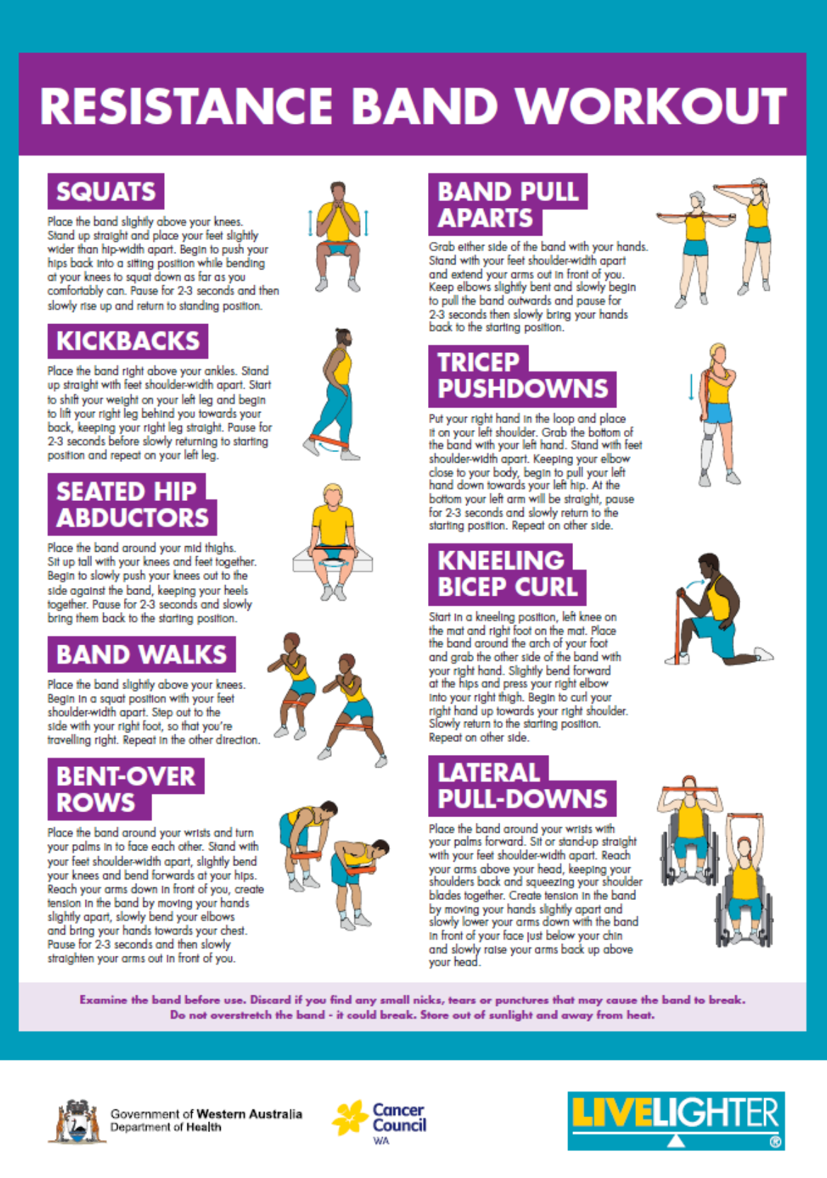 Resitance band workout