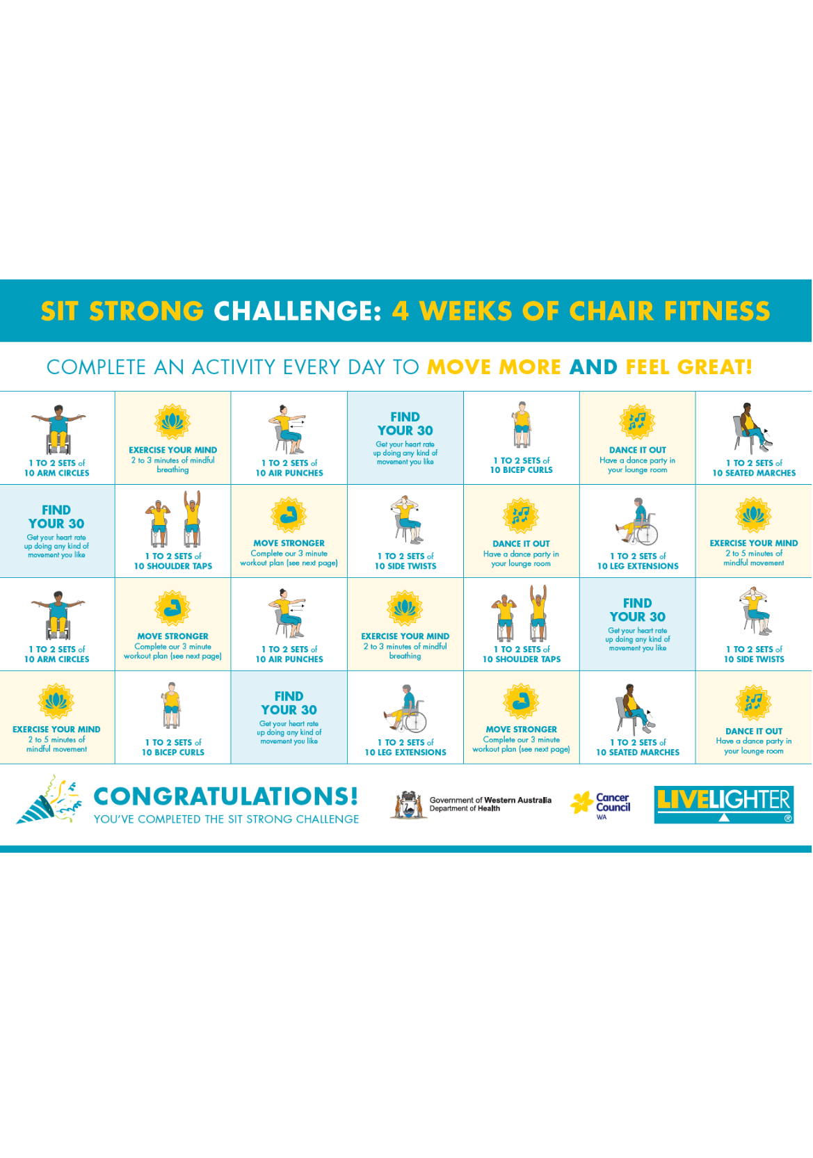 Sit Strong 30-day challenge