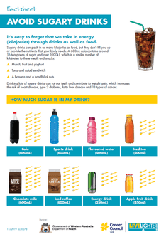 Avoid sugary drinks factsheet thumbnail