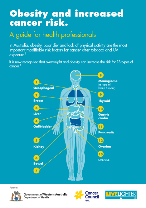 Cancer and the link with overweight and obesity - for health professionals
