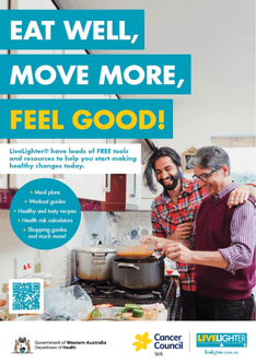 LiveLighter resource promotion poster - food