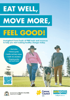 LiveLighter resource promotion poster - physical activity