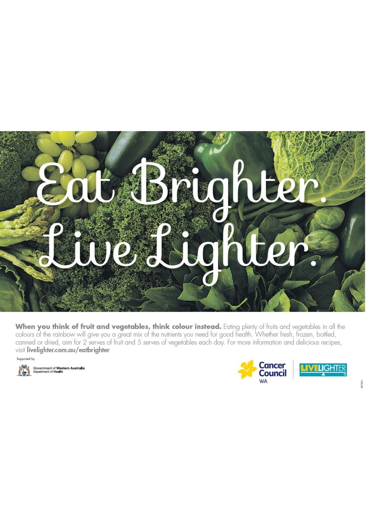 Green Eat Brighter LiveLighter poster