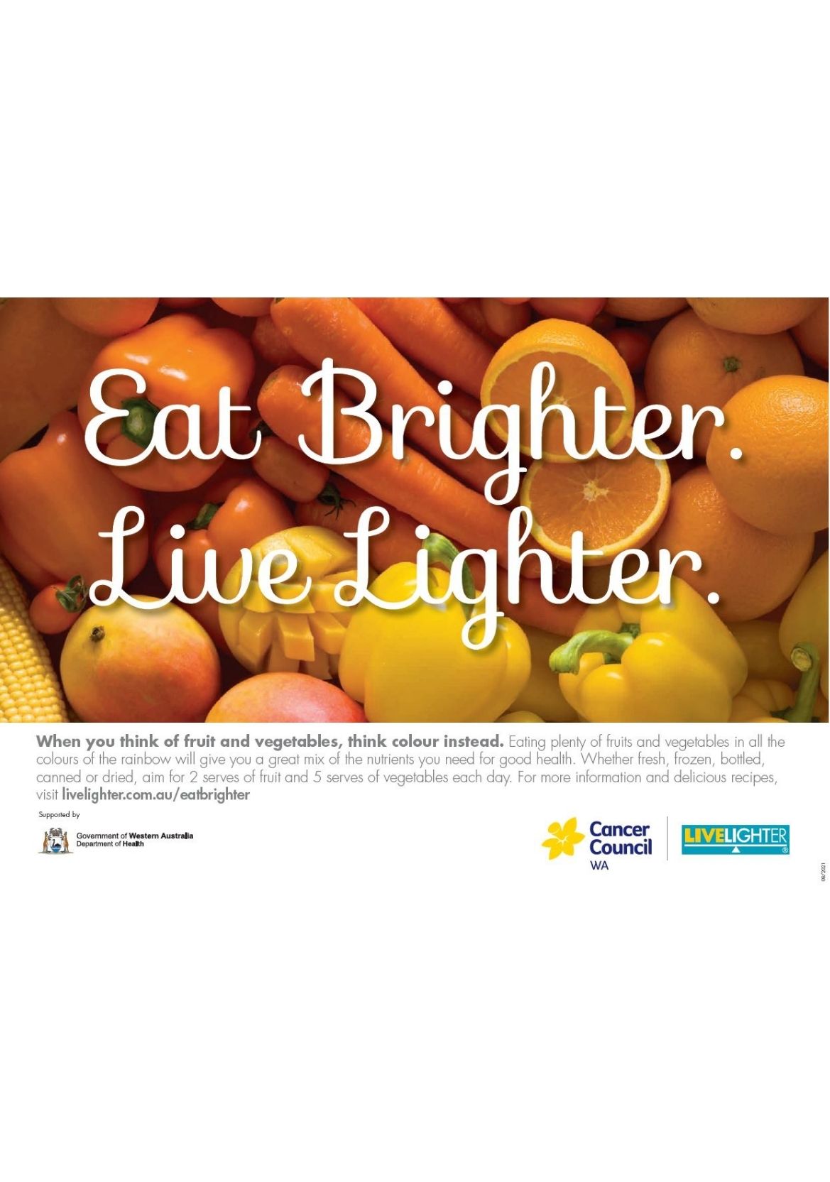 Orange Eat Brighter LiveLighter poster