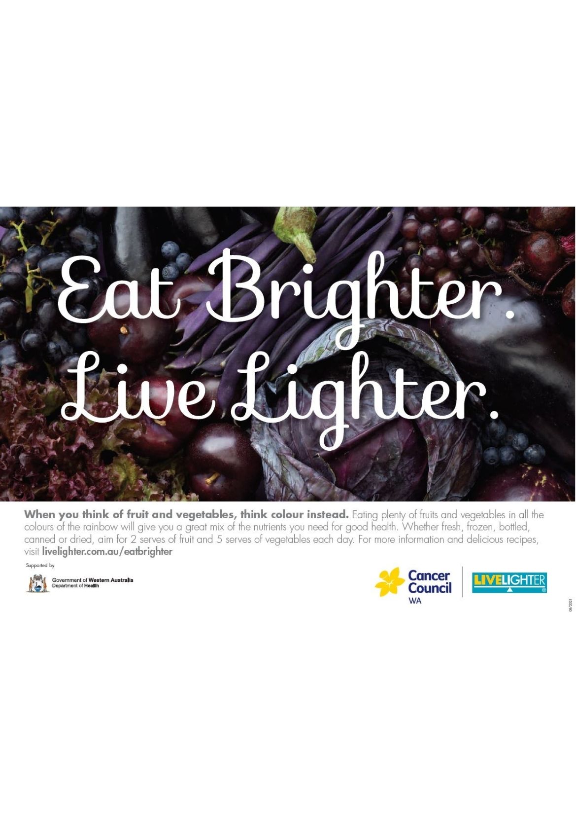 Purple Eat Brighter LiveLighter poster