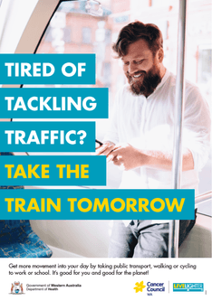 Take the train nudge poster