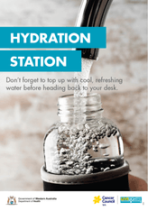 Hydration station nudge poster
