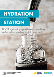 Hydration station nudge poster