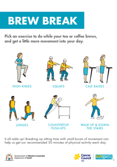 Brew break nudge poster