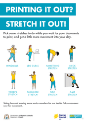 Stretch it out nudge poster